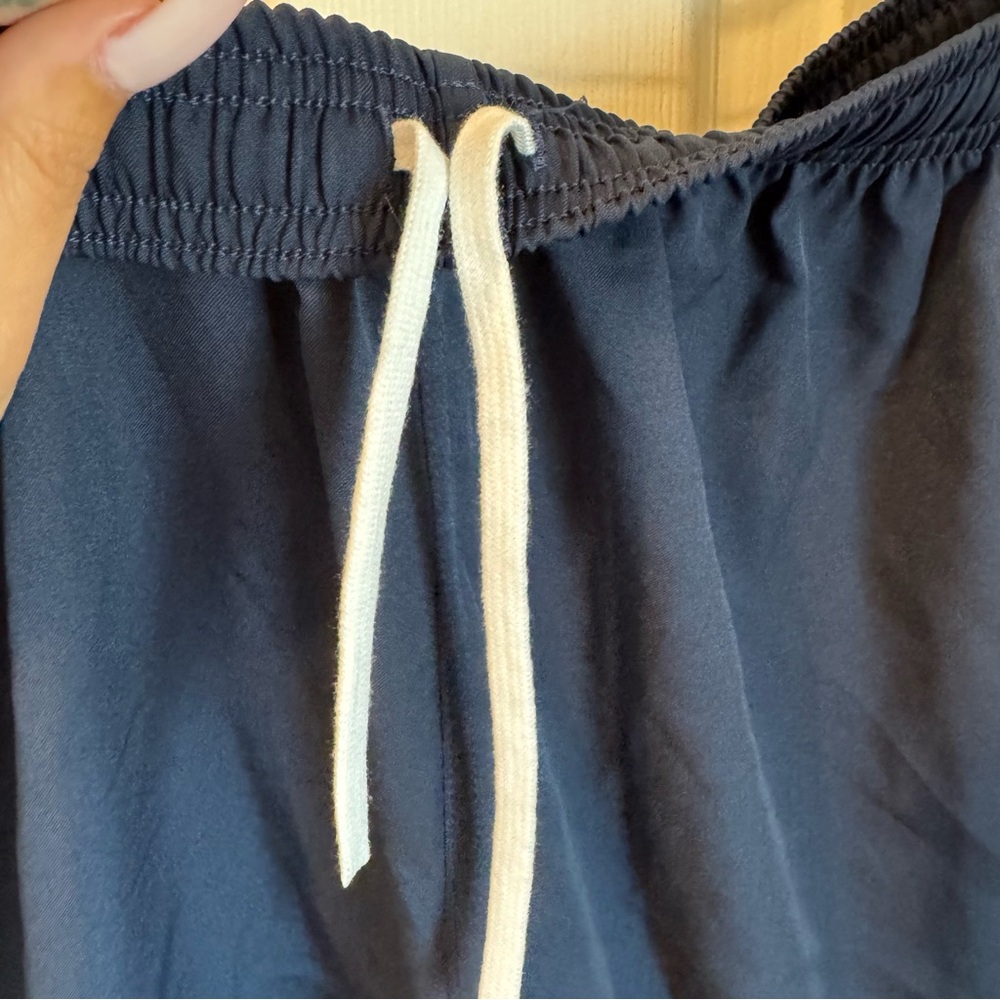 Nike Men's Dri-Fit Navy Blue Athletic Drawstring Shorts Retro XL NWT - Picture 6 of 6